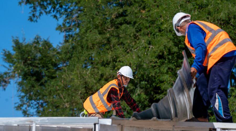 Professional metal roof installation in Mount Ayr, IN